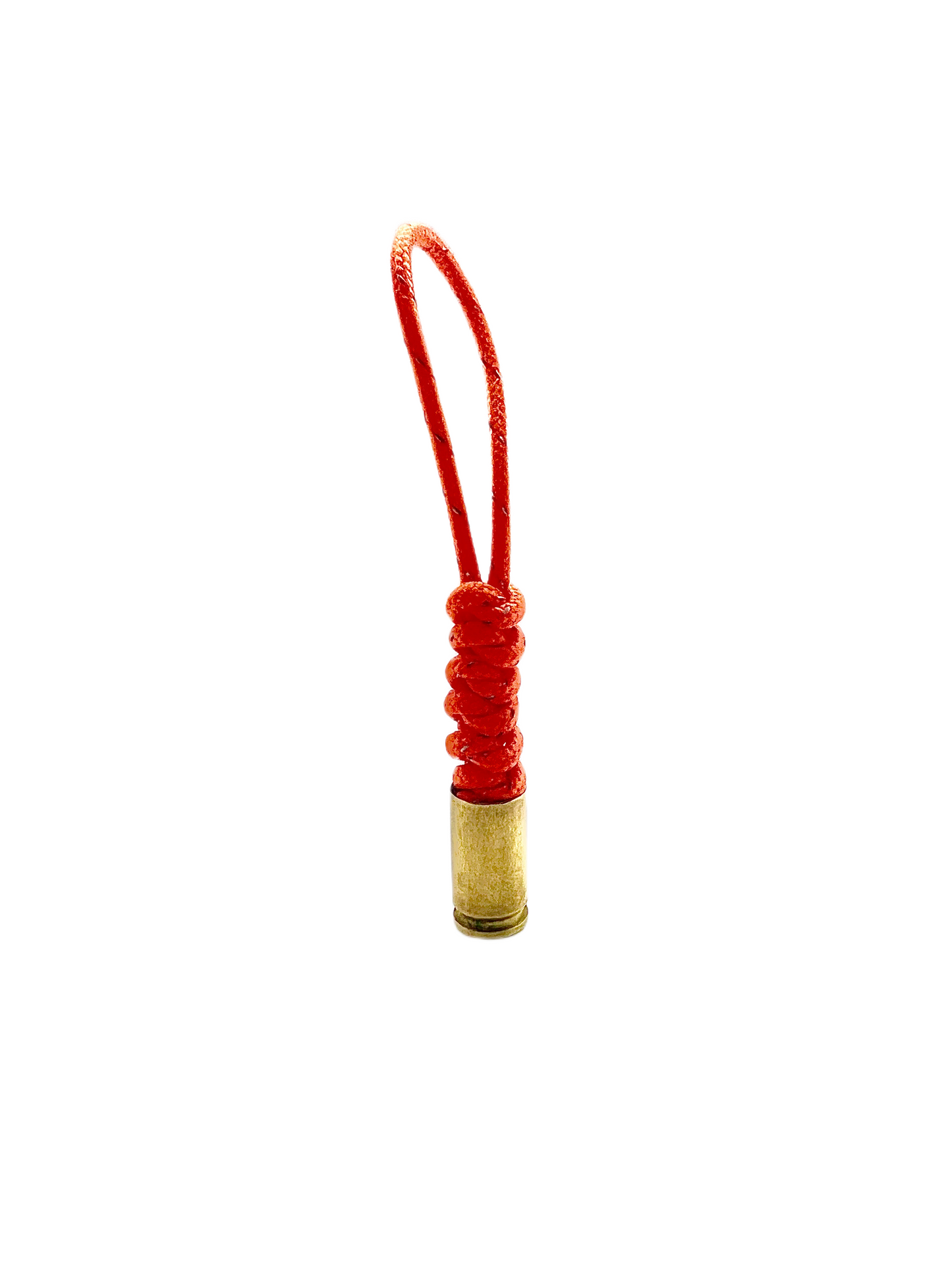 Breloc / Căpăt Fermoar Paracord Talon Cartuș Glonț Micro Portocaliu Reflectorizant