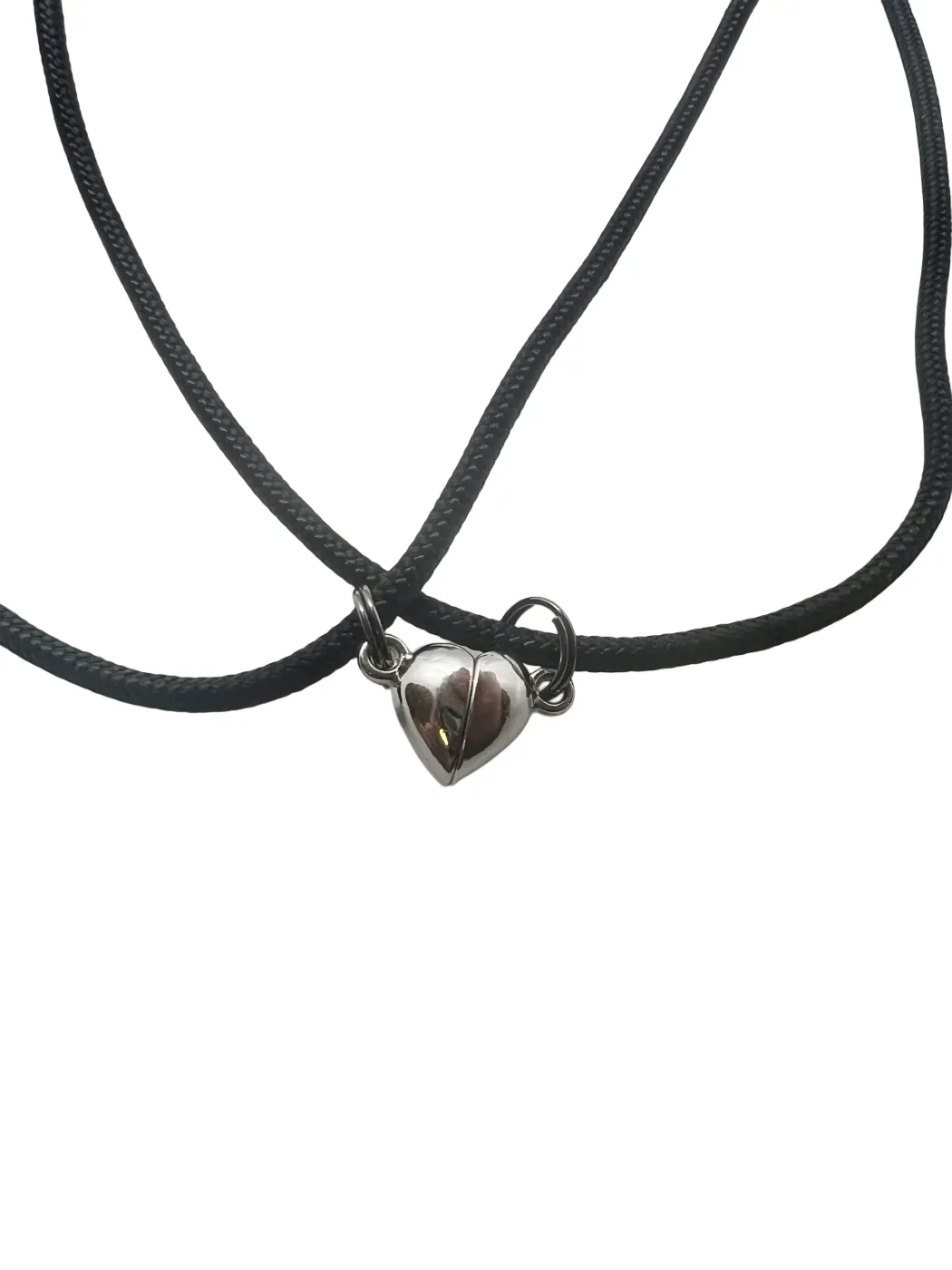 Lantisor Paracord Spectrum Duo Inima Argintie Magnetica Drop Zone