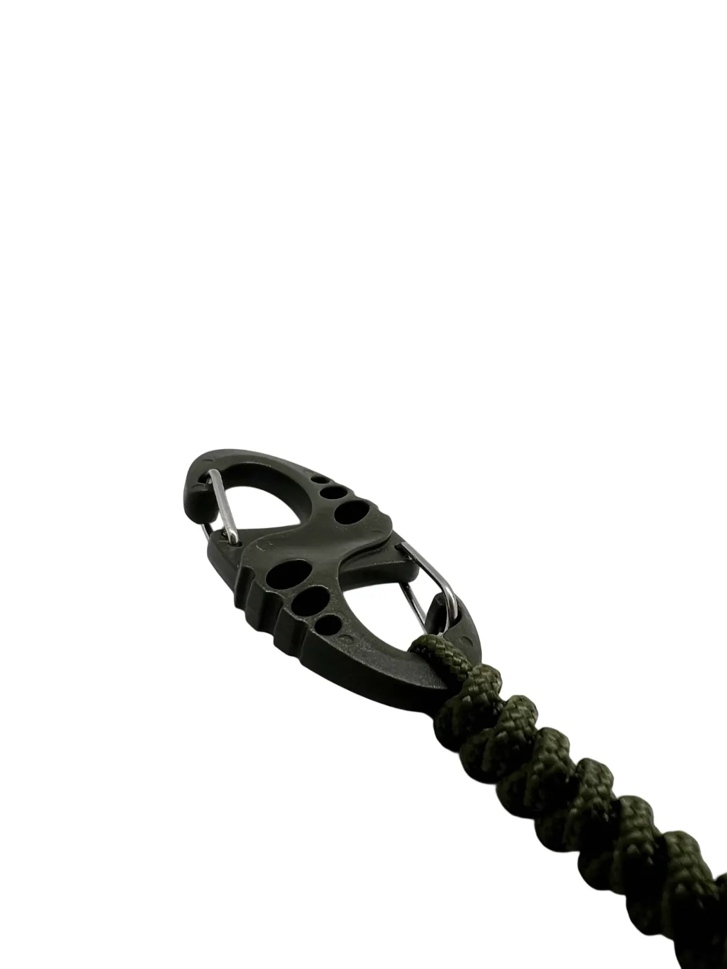 Carabină S Hook Paracord 275 cu Inel de Chei Theter Olive Drop Zone
