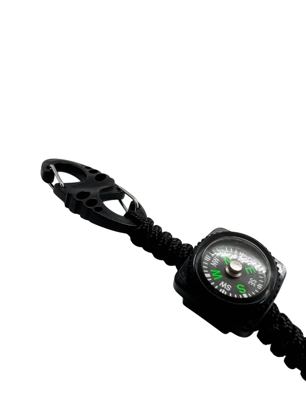 Carabină S Hook Paracord 275 cu Inel de Chei Theter Pathfinder Negru Drop Zone