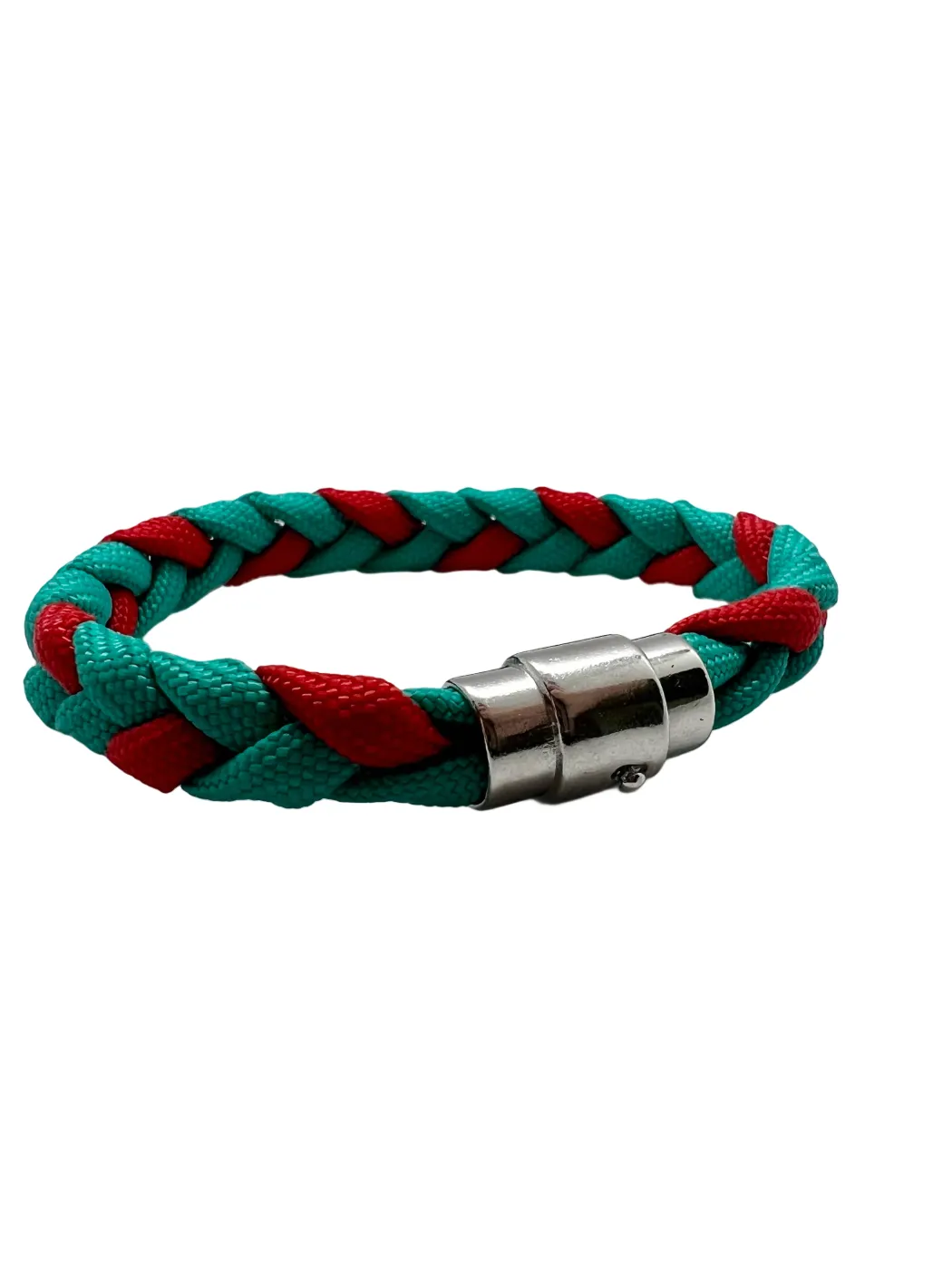 Brățară Paracord Polaris 2.0 Rosu-Teal Drop Zone