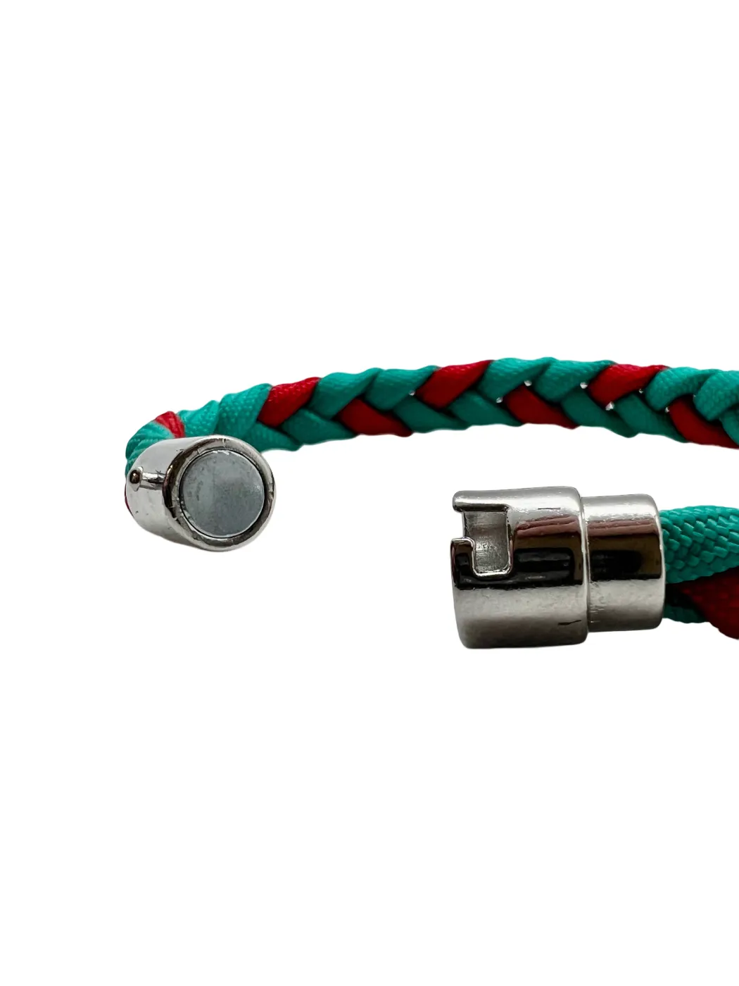 Brățară Paracord Polaris 2.0 Rosu-Teal Drop Zone