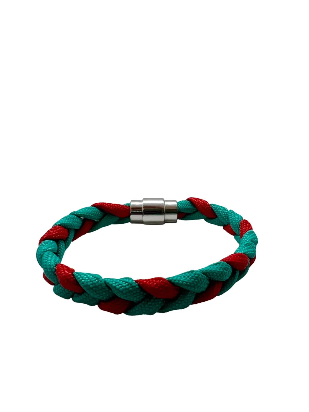Brățară Paracord Polaris 2.0 Rosu-Teal Drop Zone