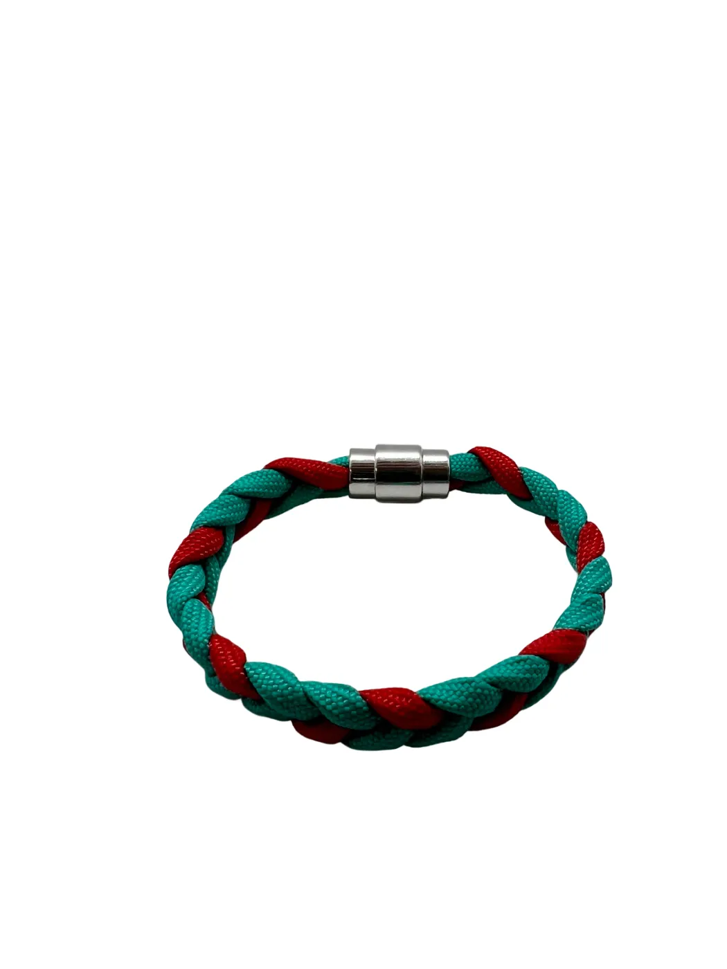 Brățară Paracord Polaris 2.0 Rosu-Teal Drop Zone