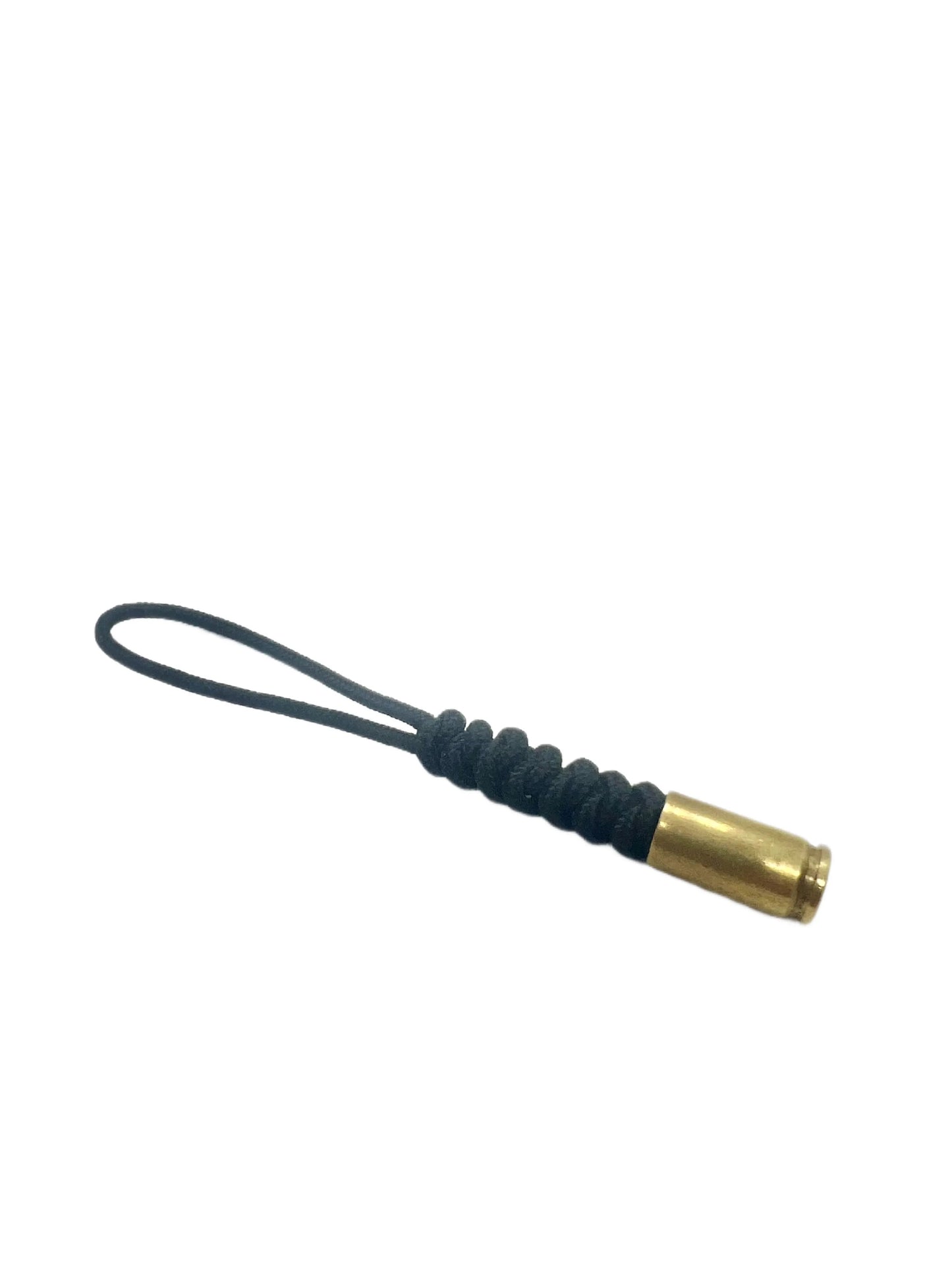 Breloc / Căpăt Fermoar Paracord Talon Cartuș Glonț Micro Negru