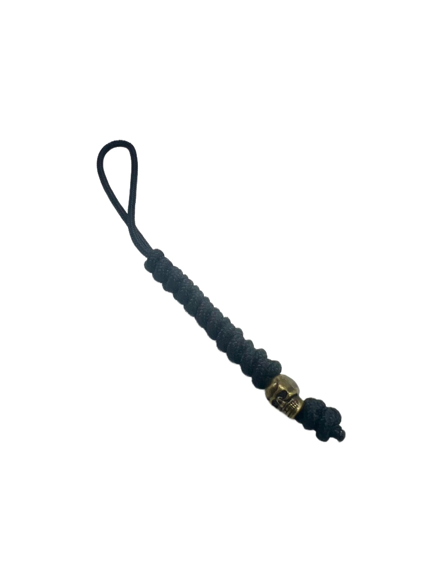 Breloc / Lanyard Paracord Talon Skull Micro Negru