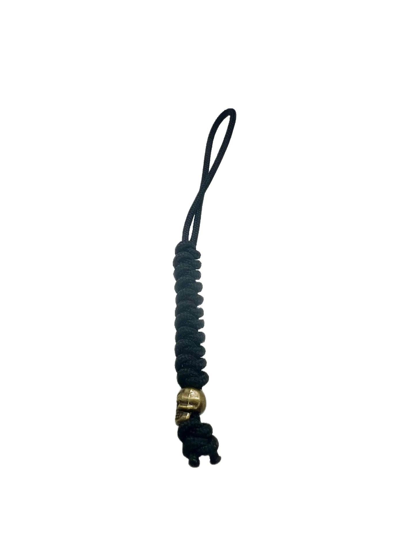 Breloc / Lanyard Paracord Talon Skull Micro Negru