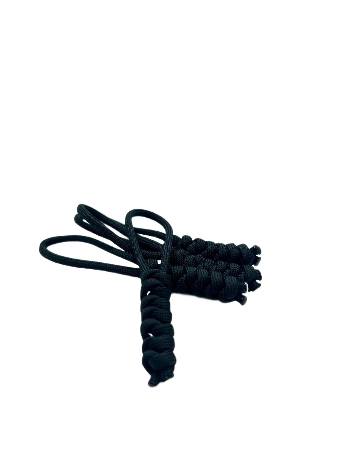 Căpăt Fermoar Paracord Talon Negru Pachet 4 Bucati
