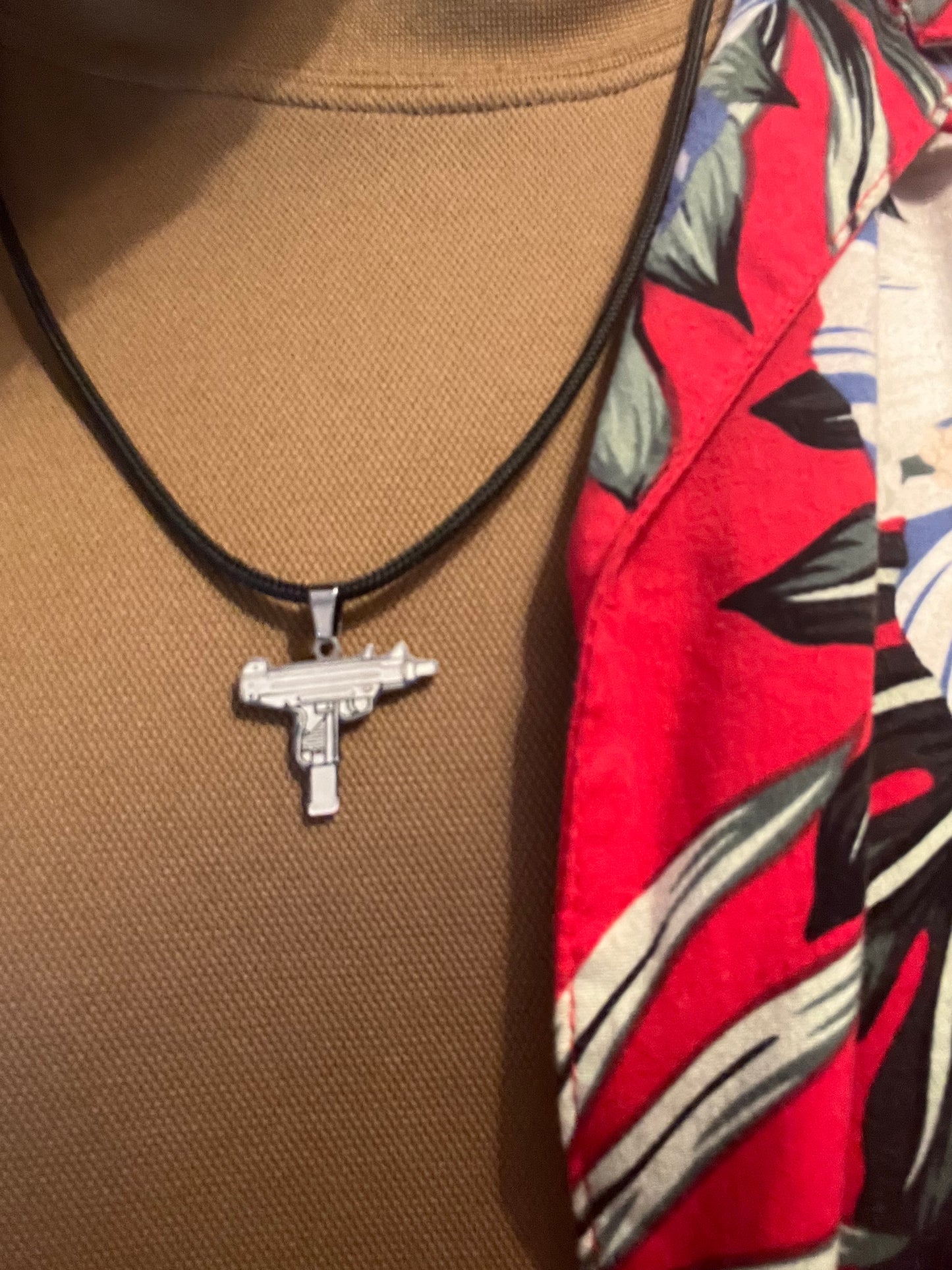 Lantisor Paracord Spectrum Pandantiv Mini/Micro Uzi Argintiu