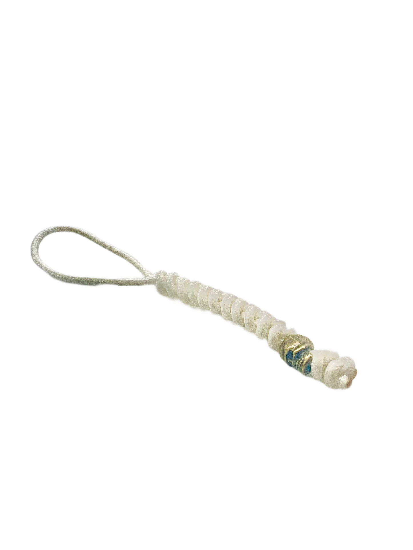 Breloc / Lanyard Paracord Talon Skull Micro Alb Fosforescent Glow In The Dark