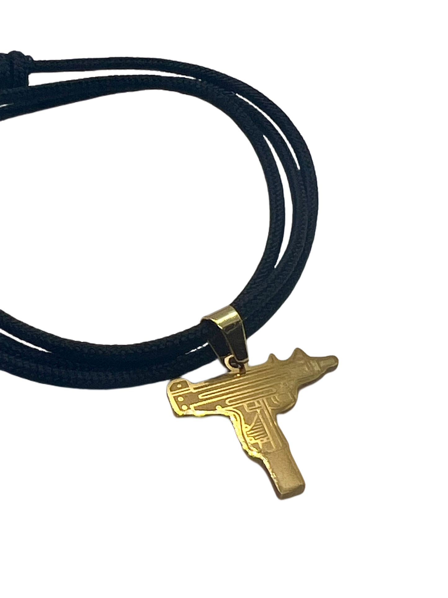 Lantisor Paracord Spectrum Pandantiv Mini/Micro Uzi Auriu