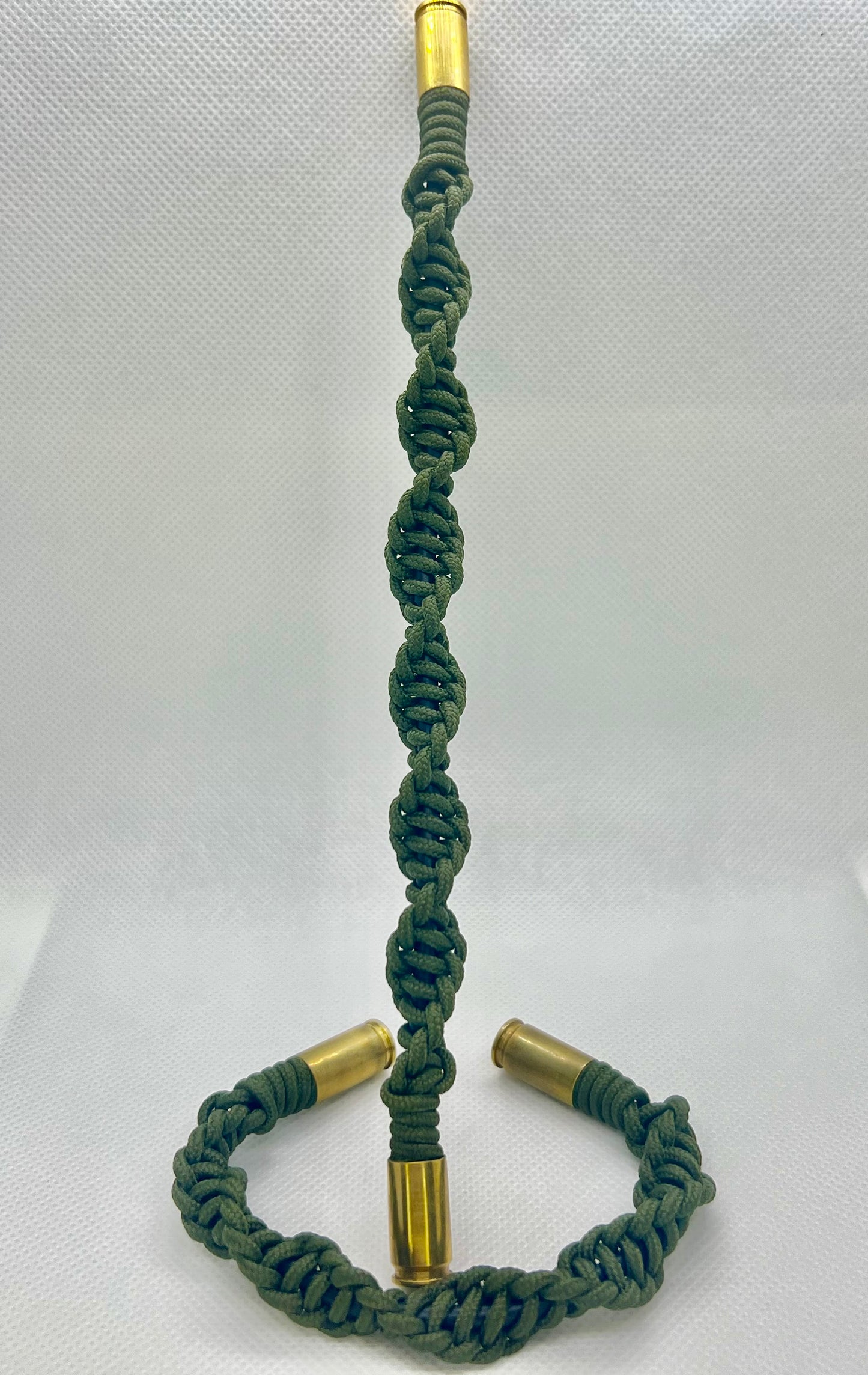 Bratara Paracord Helix Olive Drop Zone