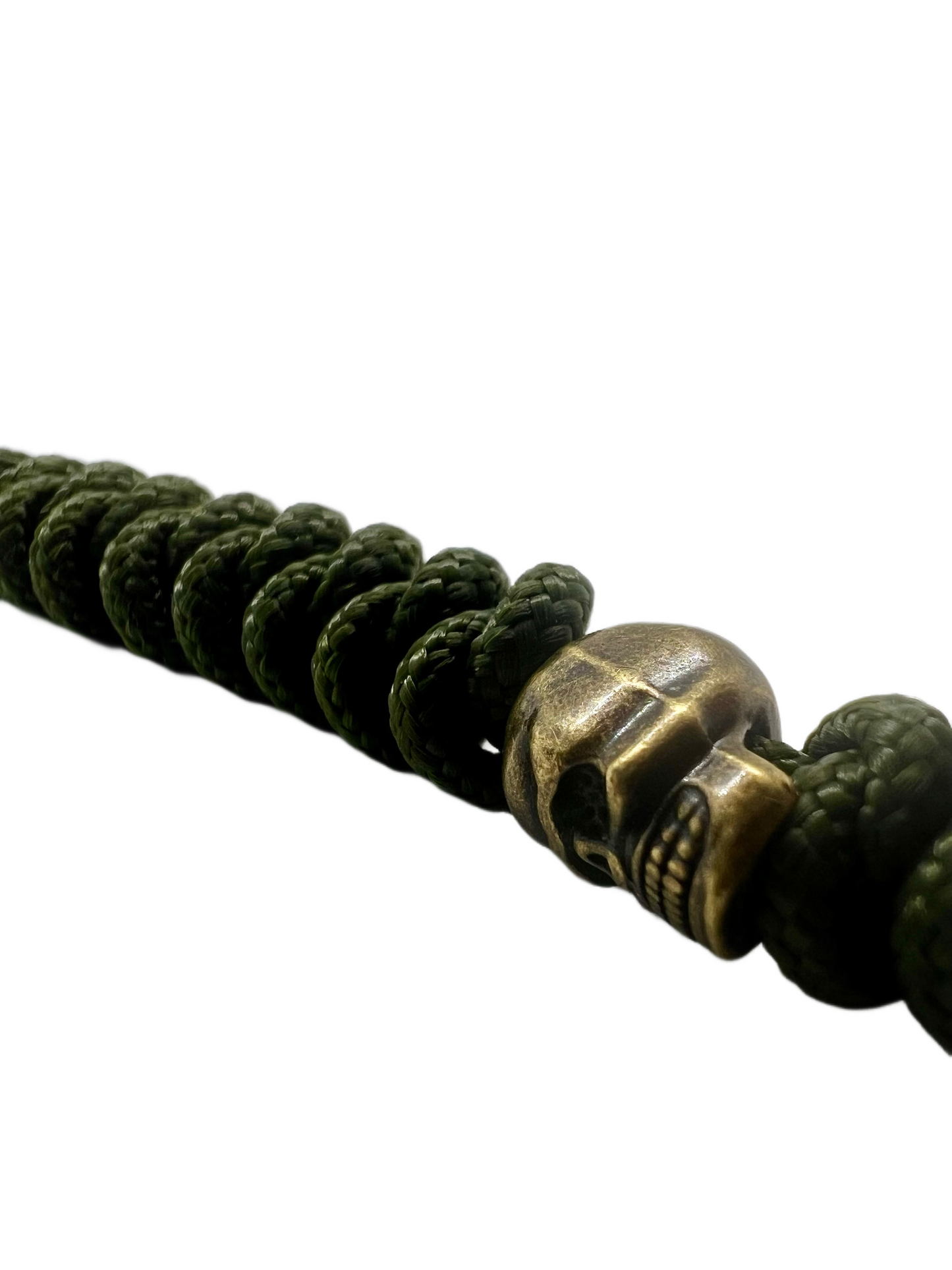 Breloc / Lanyard Paracord Talon Skull Micro Olive